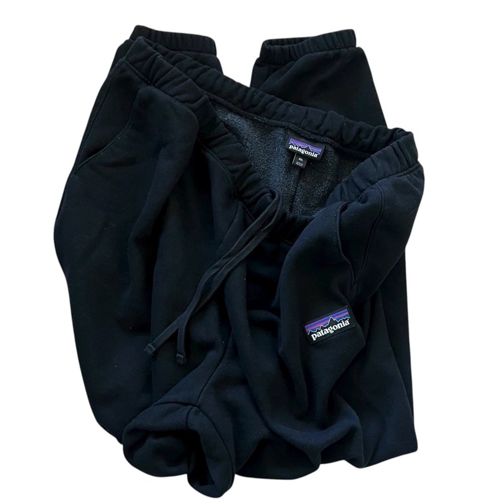 Patagonia Sweatpants P-6 Label Uprisal Black Size 3XL - Picture 6 of 12